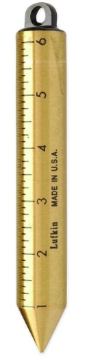 Plumb Bob Metric/English – Dual-Scale Plumb Line with Precision Brass Bob for Vertical Alignment